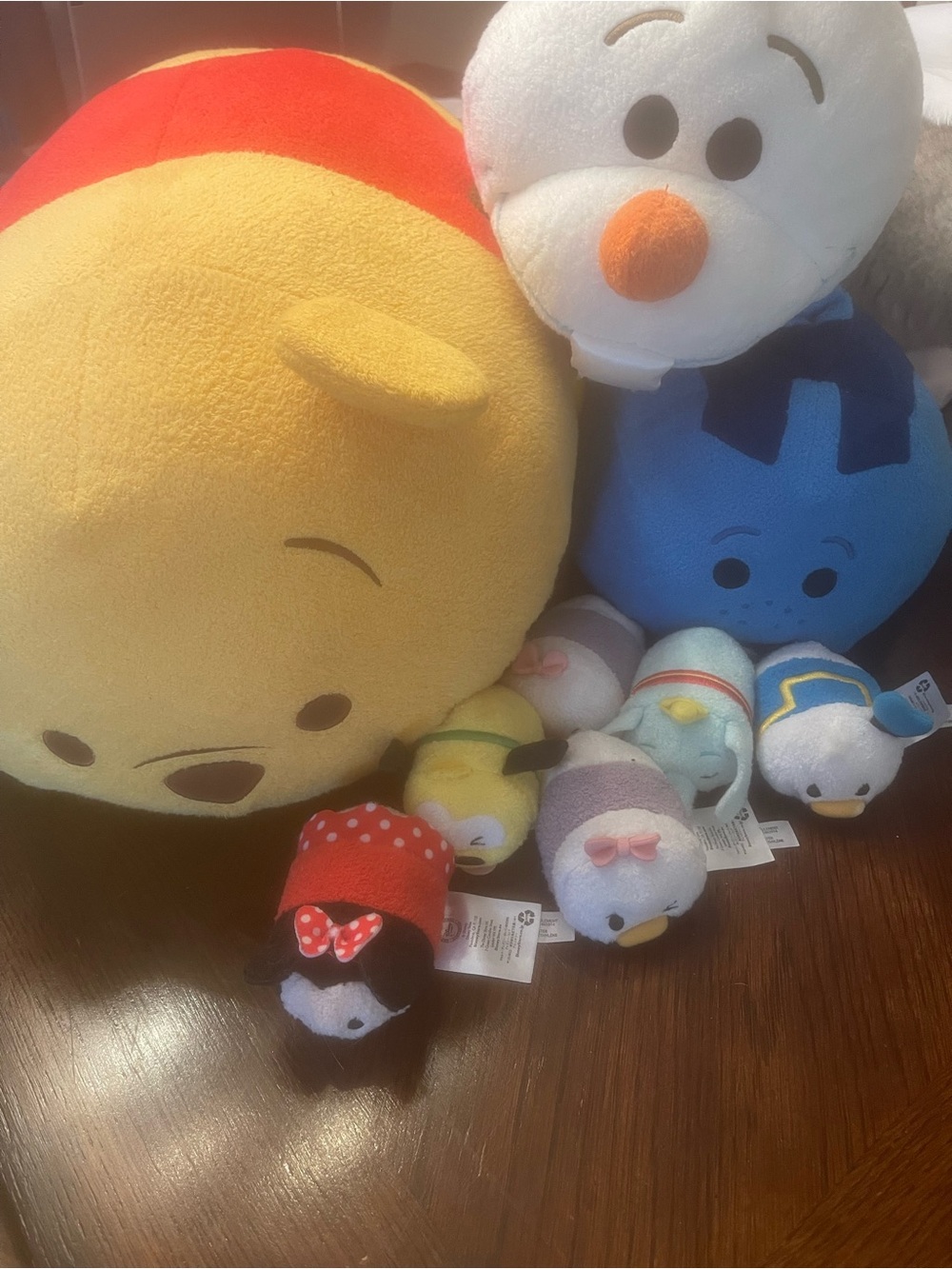 Disney Plush Tsum Tsum Bundle - Yellow, Red, Blue, White, Orange